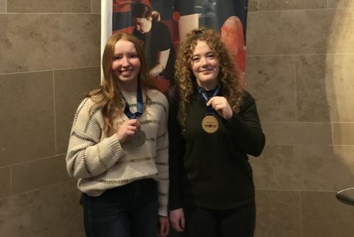 Three CAFRE Horticulture students competed at the UK WorldSkills finals. Two Level 3 graduates brought home medals in Landscape Gardening, Anna McLoughlin won gold and Aimee Copeland won silver. Anna is CAFRE’s first female medal winner in Landscape Gardening.