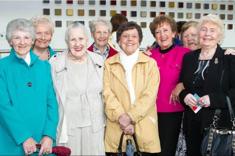Betty Clarke, Sadie Moore, Peggy McDonald, Isobel McQuiston, Molly McNeice, Betty Galloway, Joyce Campbell and Evelyn Crawford at the Mayor's Charity Fashion Show in 2012.