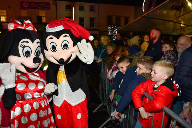 Mickey and Minnie welcomed everyone to Lisburn