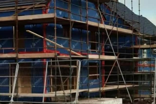 Homes under construction (archive image). Photo: Local Democracy Reporting Service.