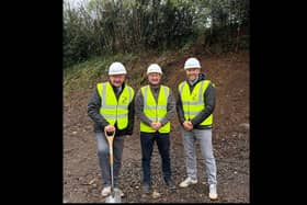 Rainey RFC breaks ground on new £1 million clubhouse redevelopment and mental health fundraising campaign. Picture: released on behalf of Rainey RFC.