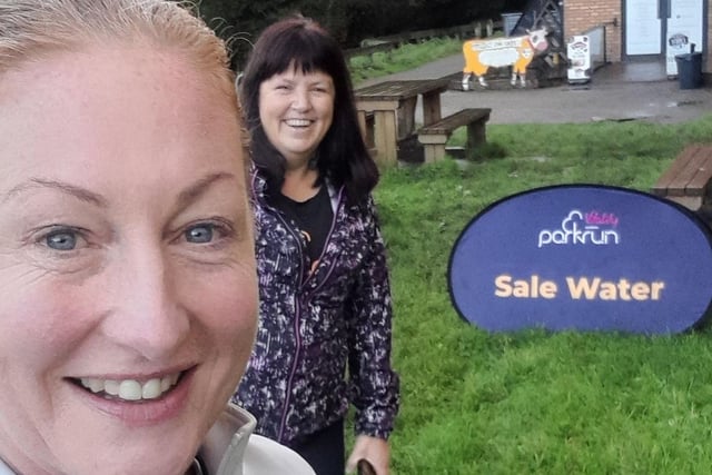 Elaine Montgomery and Catherine Byers at Water Sale parkrun