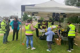 Volunteers of all ages and abilities came together to help clean up Coalisland Canal and pathways.