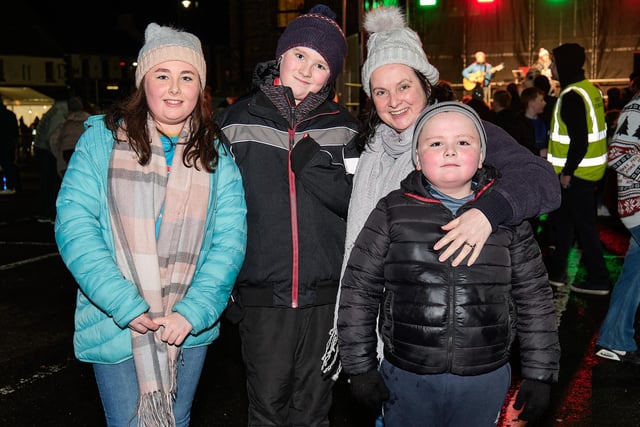 Some of those who attended the Coalisland Christmas Lights Switch on event.