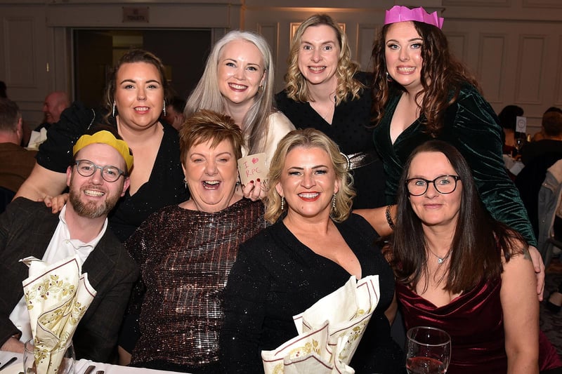 Staff from Ward 2 North at Craigavon Area Hospital enjoying the Seagoe Hotel Christmas party night on Saturday. PT51-222.