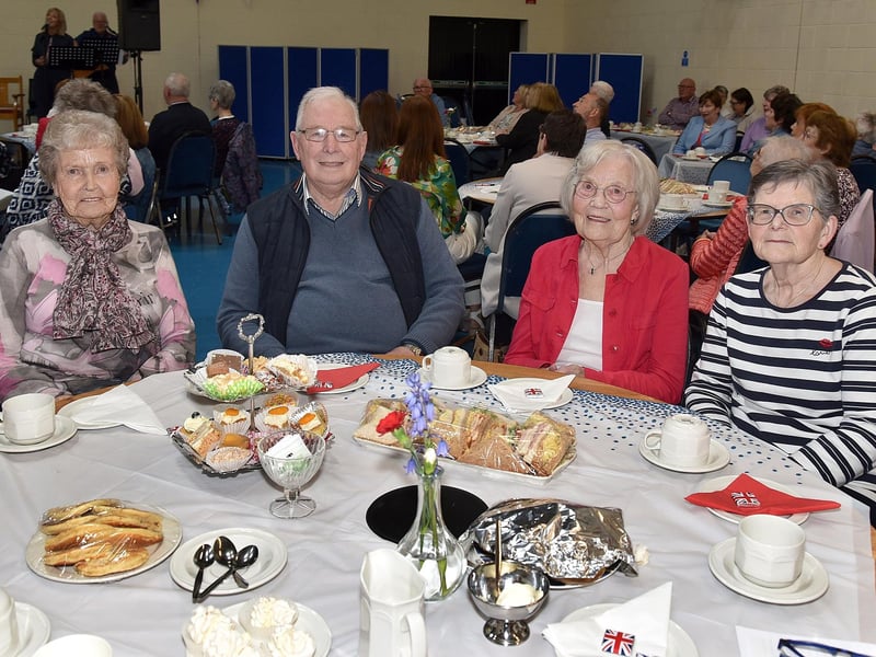 Members of the  Richhill Presbyterian Tuesday Morning Club pictured at the group's Coronation Tea event in the Church Hall on Tuesday afternoon. PT17-268.