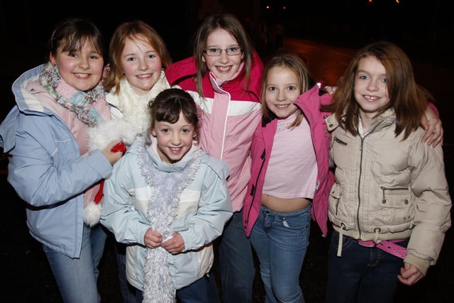 These girls enjoy the fun during the switch on of the Christmas Lights in Garvagh in 2007