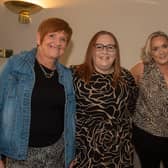 Elvis fans, Gail Hempkin, Emma Abbott, Jolene Beattie and Aimee Murtagh who attended the show on Saturday night. PT17-265.