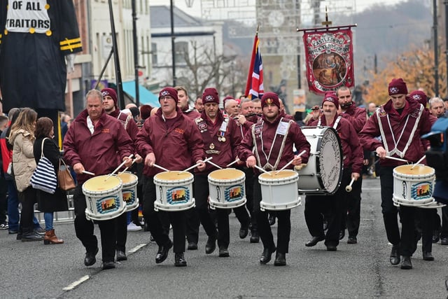 More than 26 bands joined the parade around the city ahead of a service of thanksgiving.