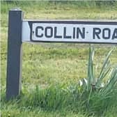A section of the Collin Road is closed to traffic.