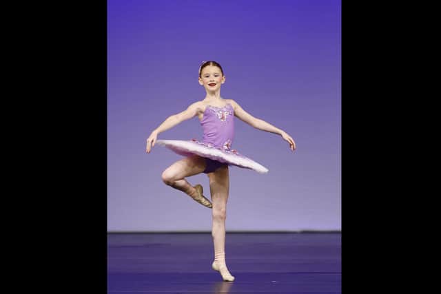 Glengormley schoolgirl Phoebe is celebrating after landing a top ten spot in ballet during the Dance World Cup. Photo: supplied