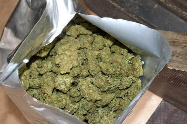 Drugs were found when police searched the vehicle. Photo issued by NCA