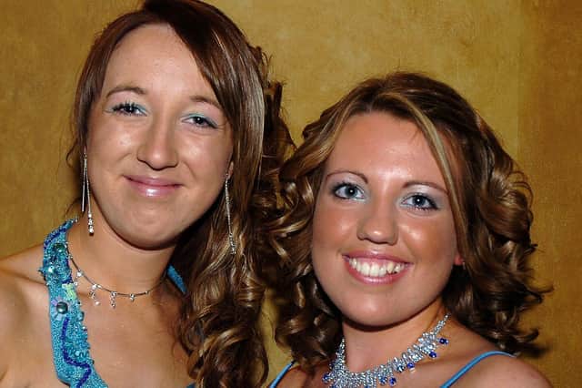 Joanne Lesley and Lesley Ann McWilliams who attended the Cookstown High School formal.