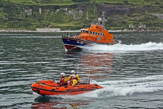 Larne RNLI's all-weather and inshore lifeboats were launched during the incident. Photo: RNLI