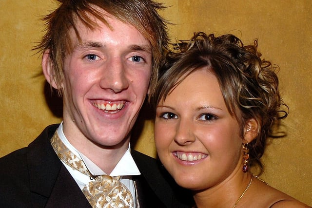 Stephen Allen and Anna Ferguson at Cookstown High Formal in 2006.