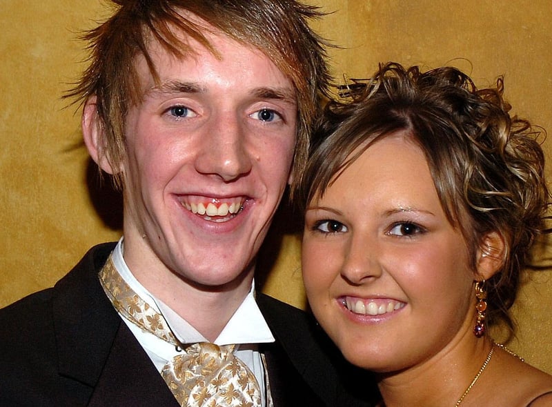 Stephen Allen and Anna Ferguson at Cookstown High Formal in 2006.