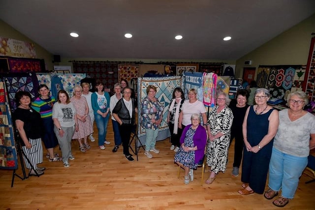 Some of the members of Granquilters who put together the recent exhibition.