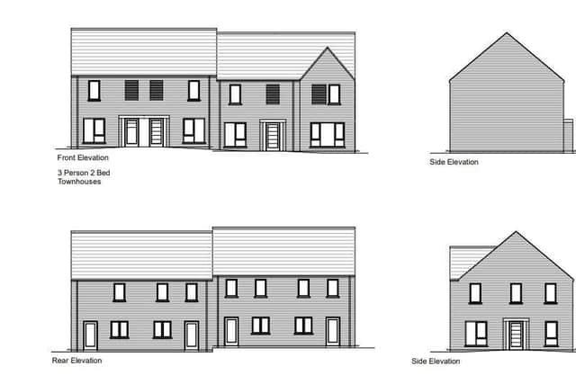 The housing development will include eight semi-detached dwellings, 24 townhouses, two bungalows and one detached house. Credit: ABC planning portal