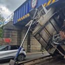 Translink have issued advice for rail users after a lorry struck a railway bridge in Coleraine. Credit Emma Louise Graham