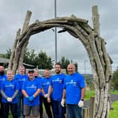 NI Water volunteering to help at The Cornfield Project in Coleraine as part of NI Water’s ‘Cares Challenge'