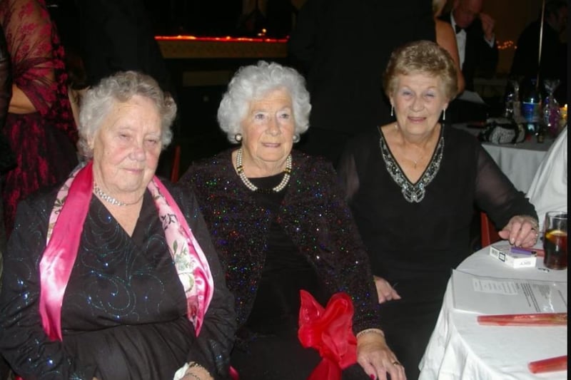 Peggy McCullagh, Minnie Owen and Annie Butler pictured at Whitehead Community Centre  in 2006.