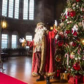 Father Christmas at Bamburgh Castle (photo: Phil Punton)