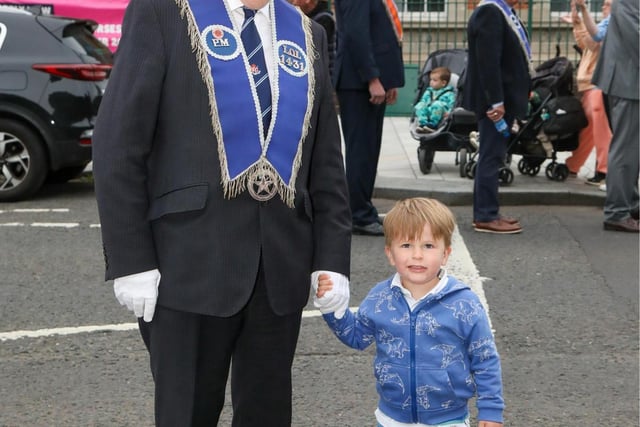 Deputy First Minister Emma Little-Pengelly officially opened the Lisburn city centre arch