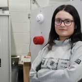 SERC apprentice Rebecca Wilson is encouraging others to find out more about apprenticeships. Pic credit: SERC