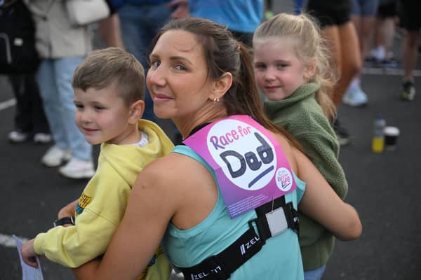 Every Race for Life back sign tells a story