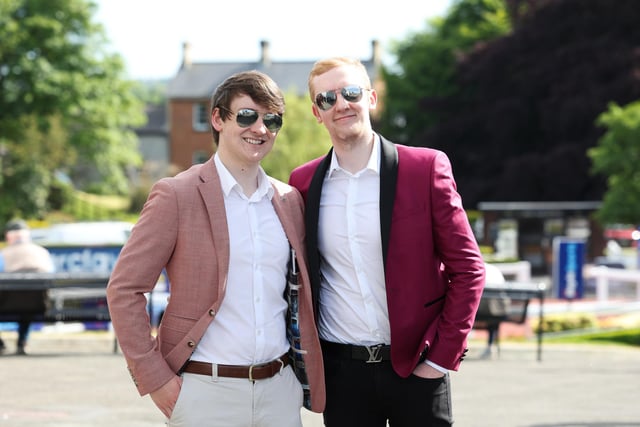 Matthew Stubbs and Rory Flynn at the races.