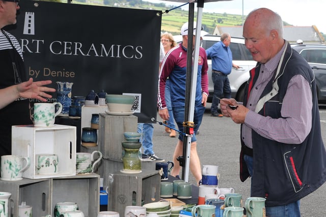 Donnell O'Loan pictured at the Naturally North Coast and Glens Artisan Market held at Cushendall Boat Club on Sunday.
