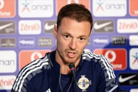 Jonny Evans has announced his retirement from international football. (Pic: PressEye).