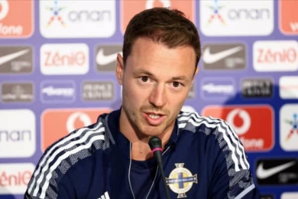 Jonny Evans has announced his retirement from international football. (Pic: PressEye).