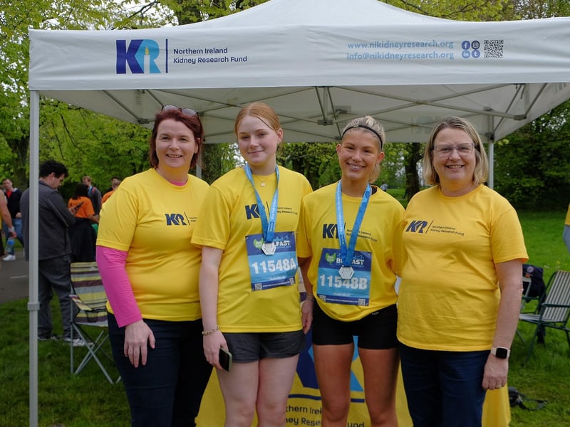 N.Ireland Kidney Research Fund runners at the Belfast Marathon.