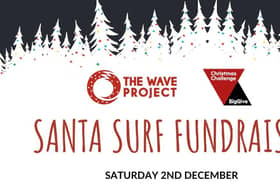Join Santa in the Surf at Portrush this weekend to fundraise for the Wave Project. Credit The Wave Project