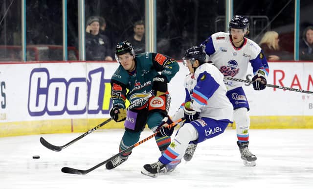 Belfast Giants’ Matt Foley during Sundays Elite Ice Hockey League game at the SSE Arena, Belfast. Photo by William Cherry/Presseye