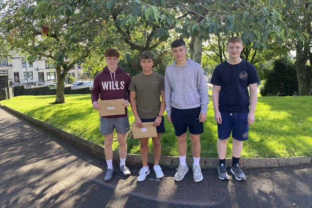 Shea Kelso, Ashton McNally, Jonathan Taggart and Charlie Wilson, achieved at least nine A grades.