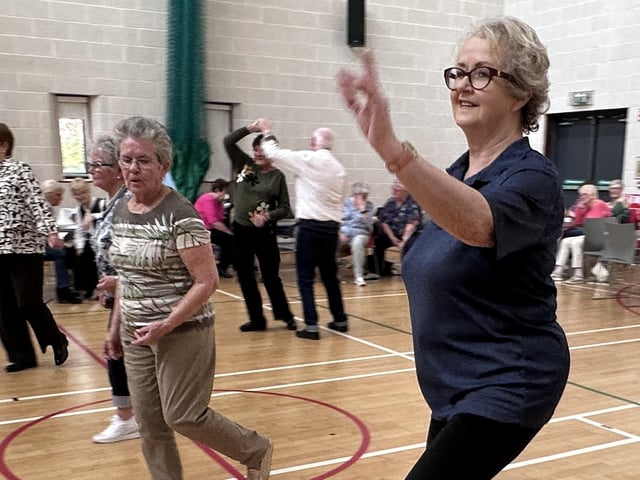 Enjoying the tea dance held at the Brownlow Hub in Lurgan.