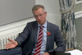 DUP MLA Brian Kingston says "hiding behind anonymity undermines trust in the democratic process".