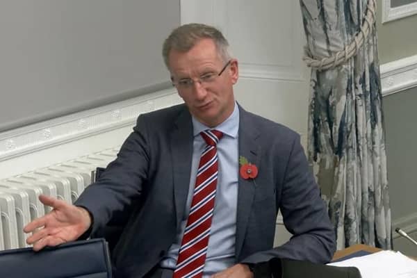 DUP MLA Brian Kingston says "hiding behind anonymity undermines trust in the democratic process".