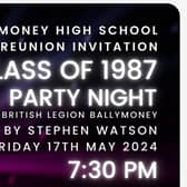 Were you in the class of 1987 at Ballymoney High School? Credit submitted