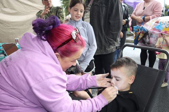 Young residents got their faces painted at the event organised by the RATH Community Group.