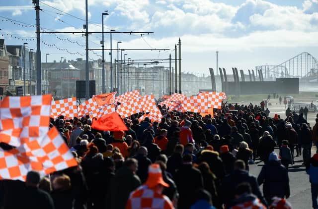 Thousands of Blackpool fans marched to the ground to spell the end of the boycott