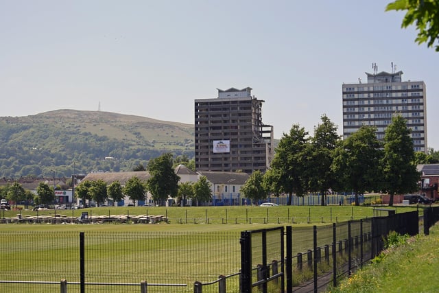 The Newtownabbey skyline is set to change with the demolition of one of Rathcoole's iconic multistorey apartment blocks.