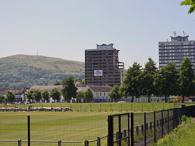 The Newtownabbey skyline is set to change with the demolition of one of Rathcoole's iconic multistorey apartment blocks.