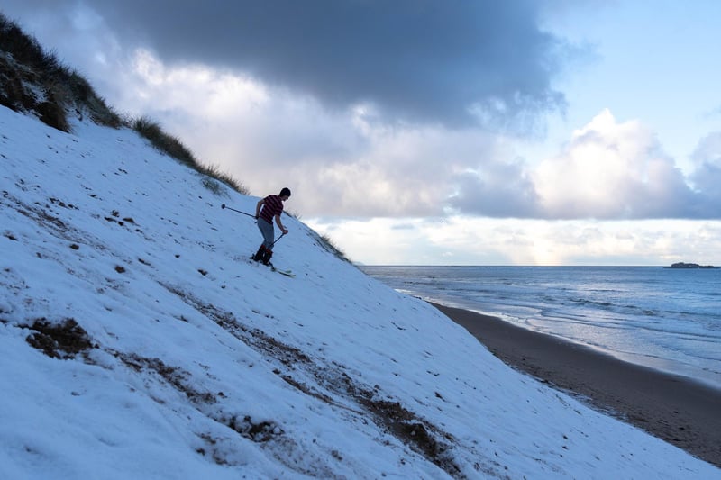 Cameron Leighton hits the sand dune slopes of Portrush