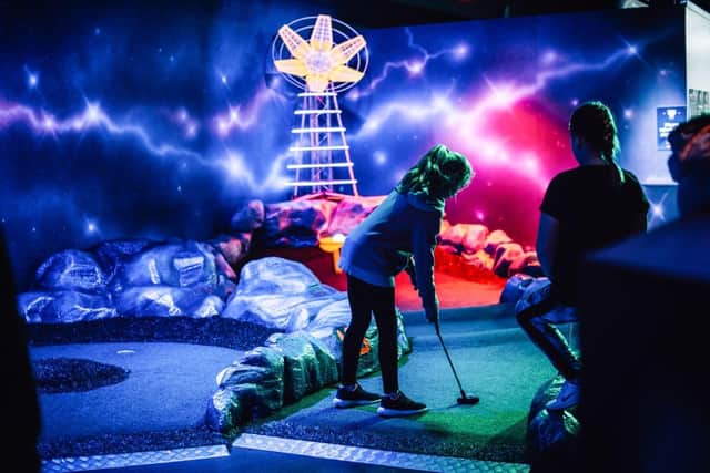 Airtastic's out-of-this-world, space themed golf course in Craigavon.