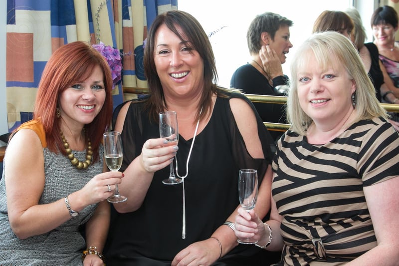 Jackie Entwistle, Pauline McCalmont and Andrea Abraham share a toast INCT 39-484-RM