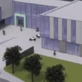 Computer generated images of the proposed new Ulster University extension at Jordanstown. Pic: Antrim and Newtownabbey Borough Council