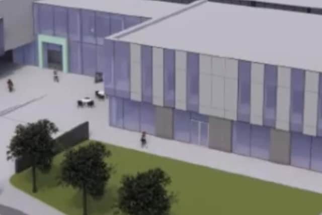Computer generated images of the proposed new Ulster University extension at Jordanstown. Pic: Antrim and Newtownabbey Borough Council